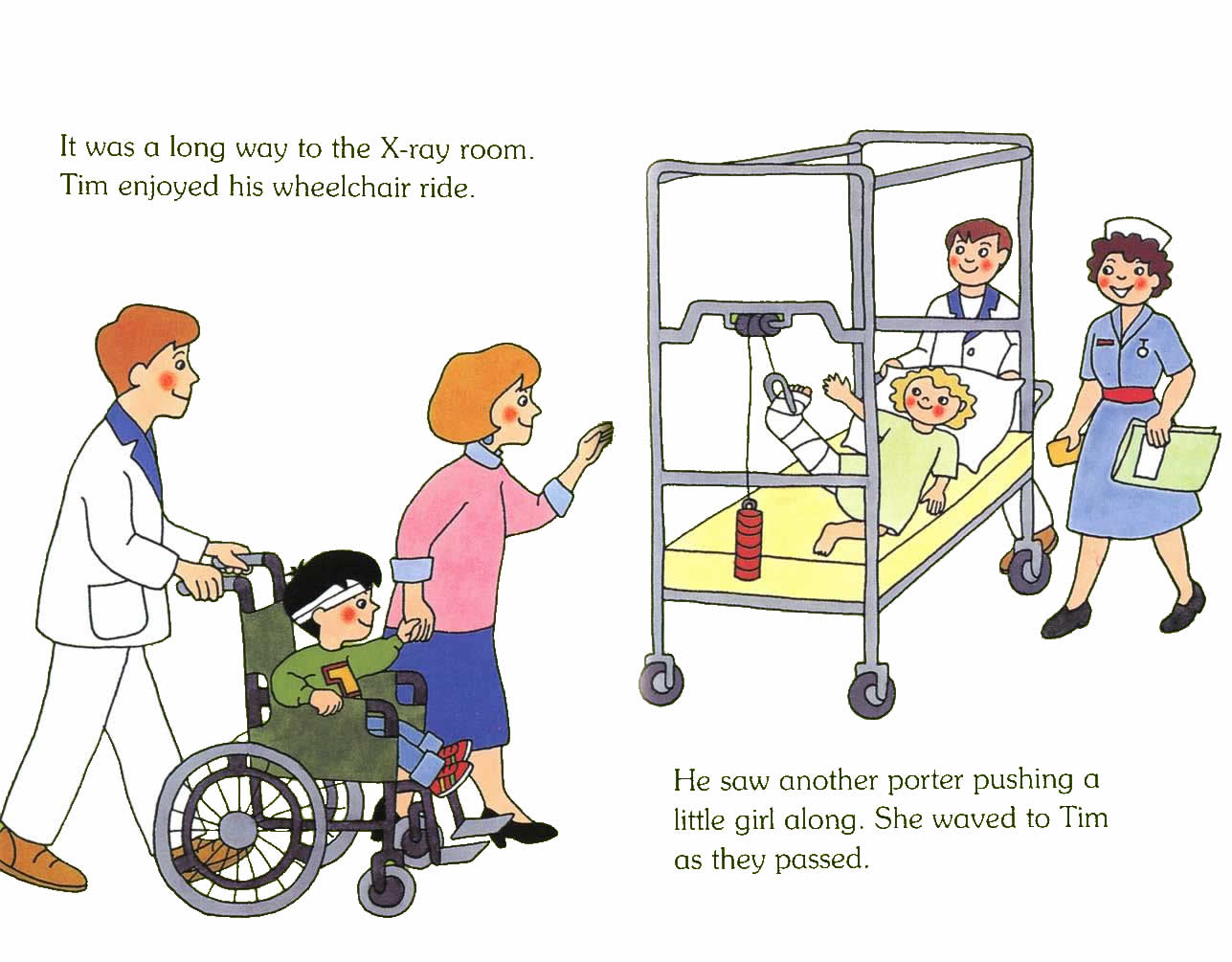 Ladybird - Topsy Tim Books - Go To Hospital (05),绘本,绘本故事,绘本阅读,故事书,童书,图画书,课外阅读